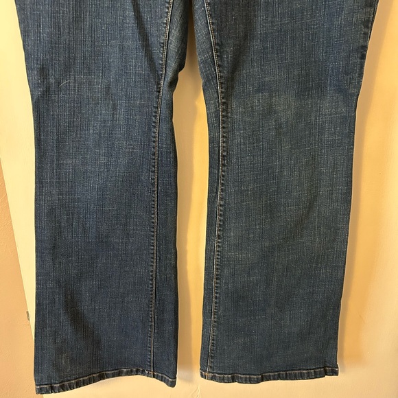 Trendy Dark Blue Flare Jeans - Picture 3 of 8